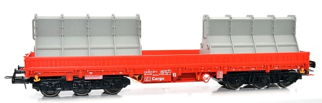NPE Modellbau NW22965 - H0 - Schwerlastwagen Samms-u 454 Betonschalung grau, DB AG, Ep. V